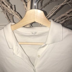 brandy melville collared cropped shirt